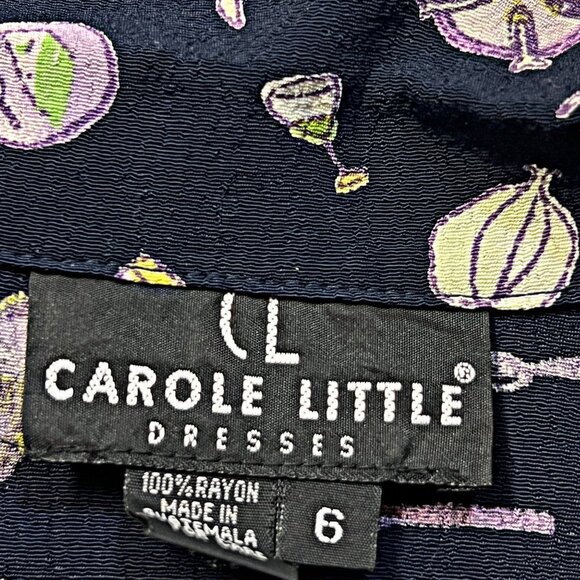 Carole Little Dresses Vintage Button Down Blouse Kitchen Printed Adjustable RARE - Picture 13 of 13